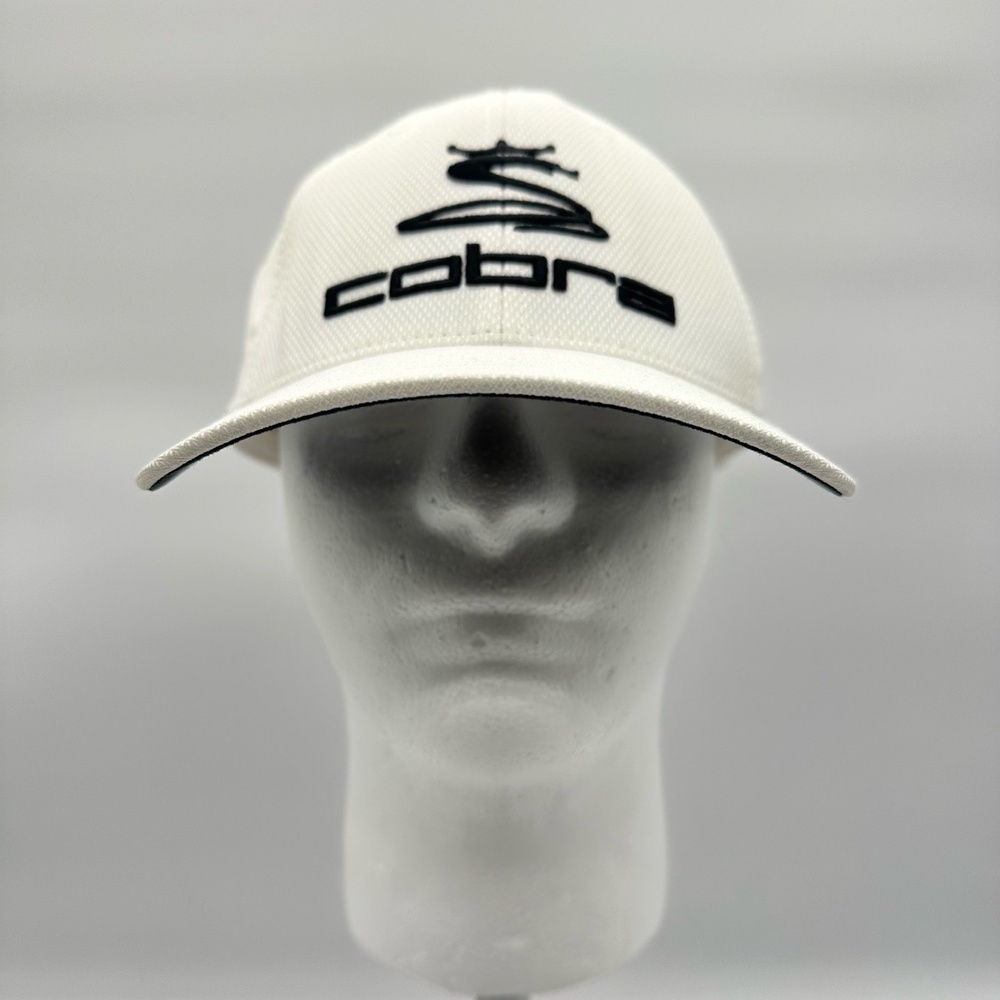 Cobra Golf SZ White Flexfit Size Small/Medium Cap S/M‎ Ball Hat